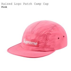 Raised Logo Patch Camp Cap Pink